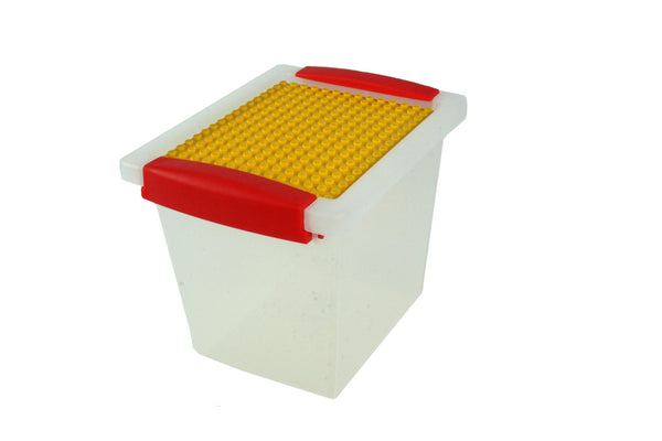 Block 'n' Lock®; Snap Handle Tote: 2QT with building plate