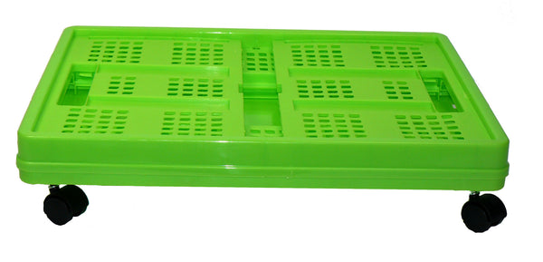 Vented Folding Crate: Set of 4 Casters