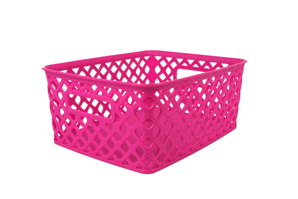 Romanoff Woven Basket, Small, Lime, Pack Of 3 : Target